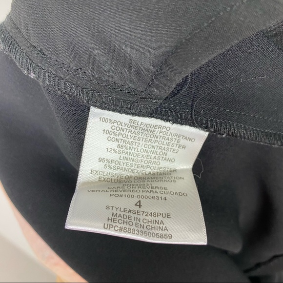 Sam Edelman Black Holly Double V Mini Dress Romper - Picture 8 of 9